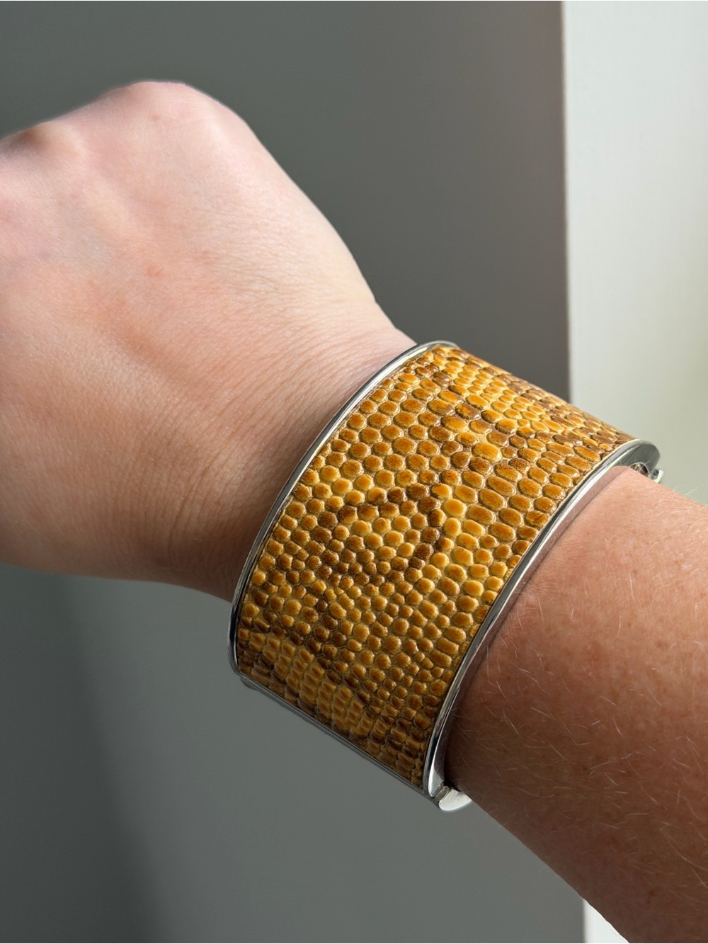 Snakeskin Cuff Bracelet